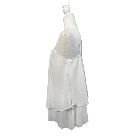 Zara Pleated Sheer Double Layered Spaghetti Strap Adjustable Top - Size XS - Picture 3 of 7